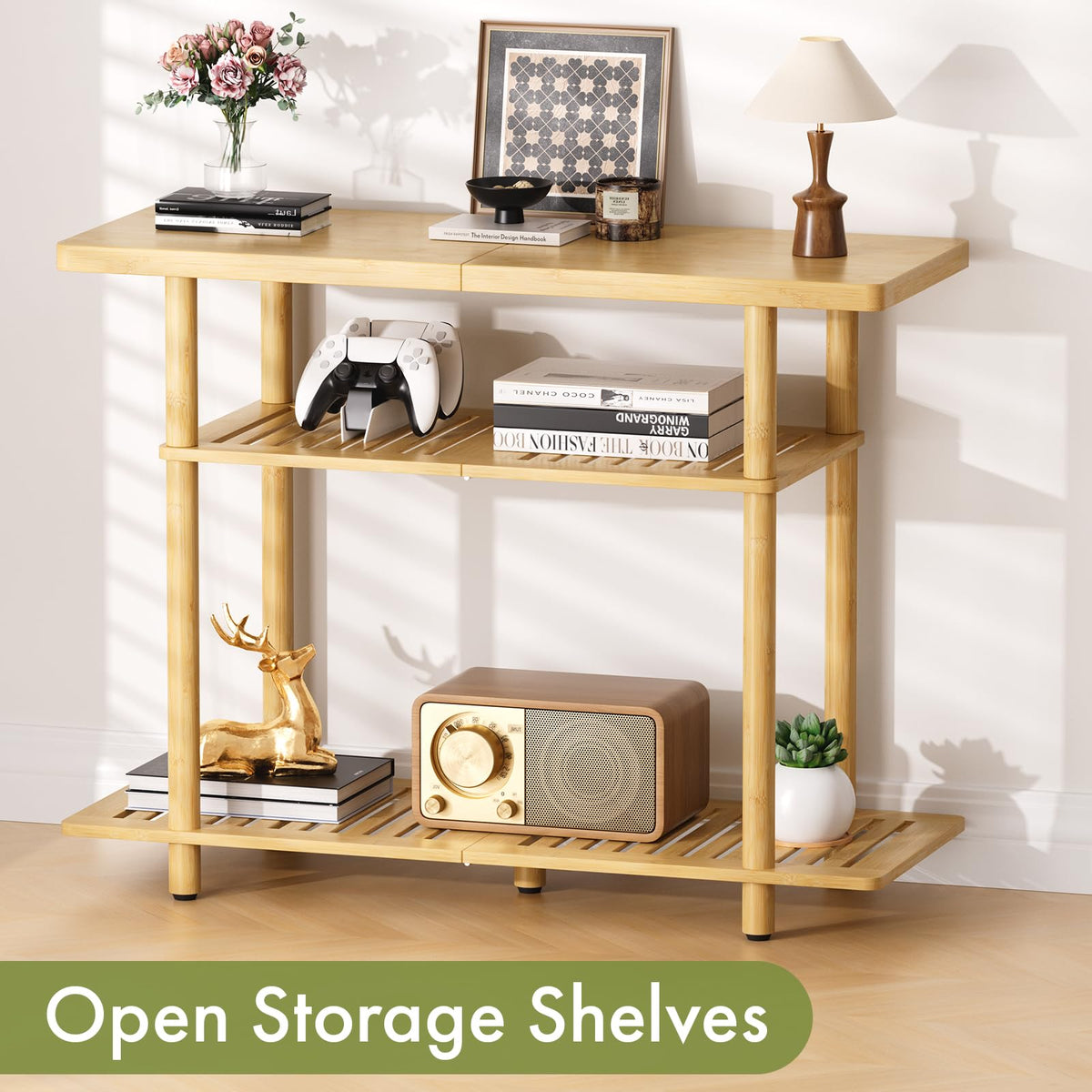 Bamboo 3-Tier TV Stand for up to 32 Inch H867