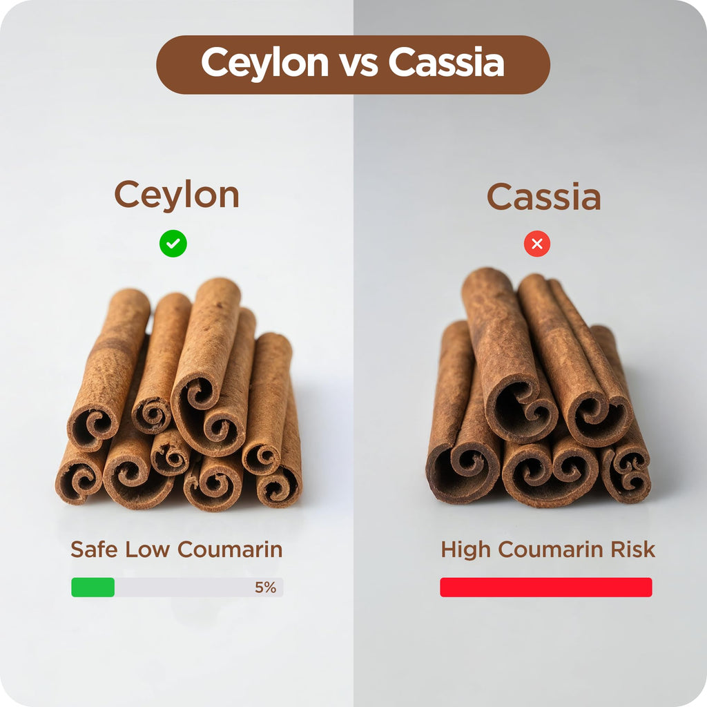 Certified Organic Ceylon Cinnamon 1200mg 120 Veg Capsules X473
