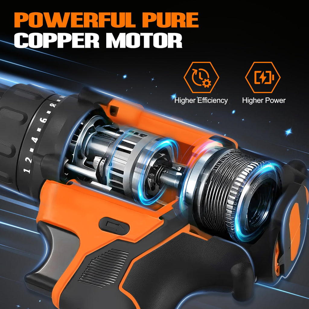 21V Cordless Drill Set with Battery Charger D162521