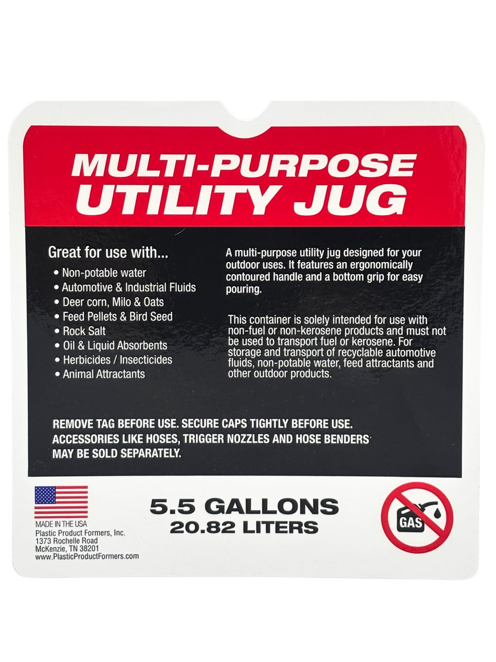 5.5 Gallon Utility Container 2 Pack with Hoses S8065