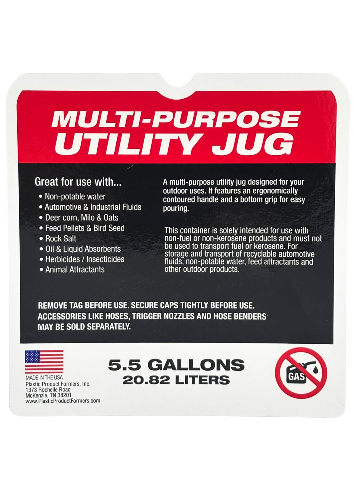 5.5 Gallon Utility Container 2 Pack with Hoses S8065