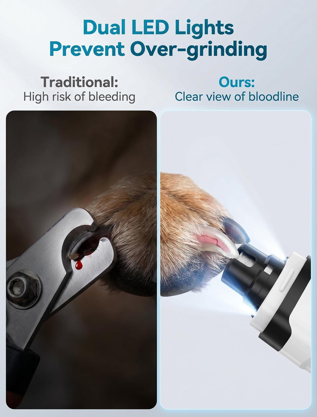 Dog Nail Grinder, 2-Speed with Light G247643