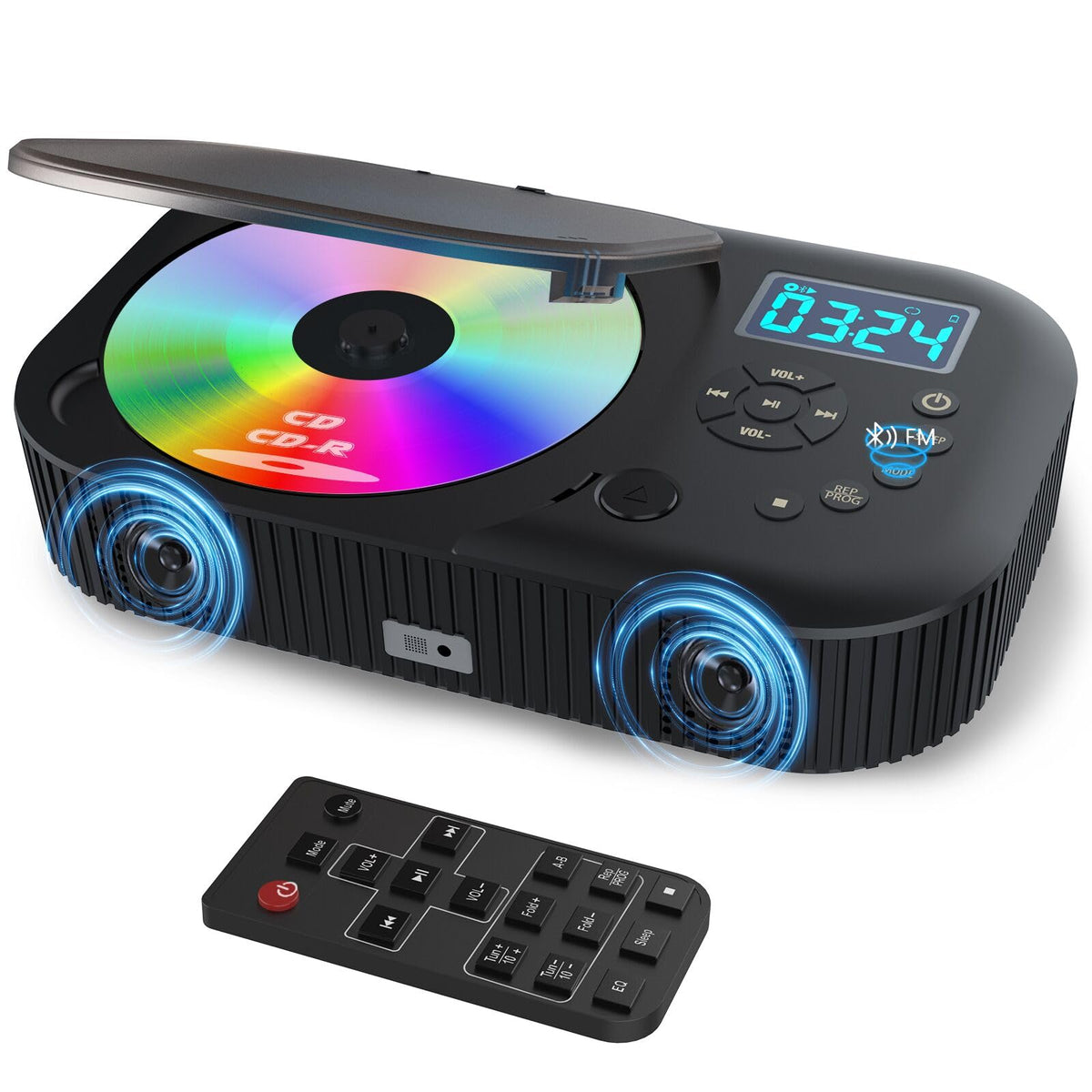 Portable Dual Stereo CD Player Black T22170