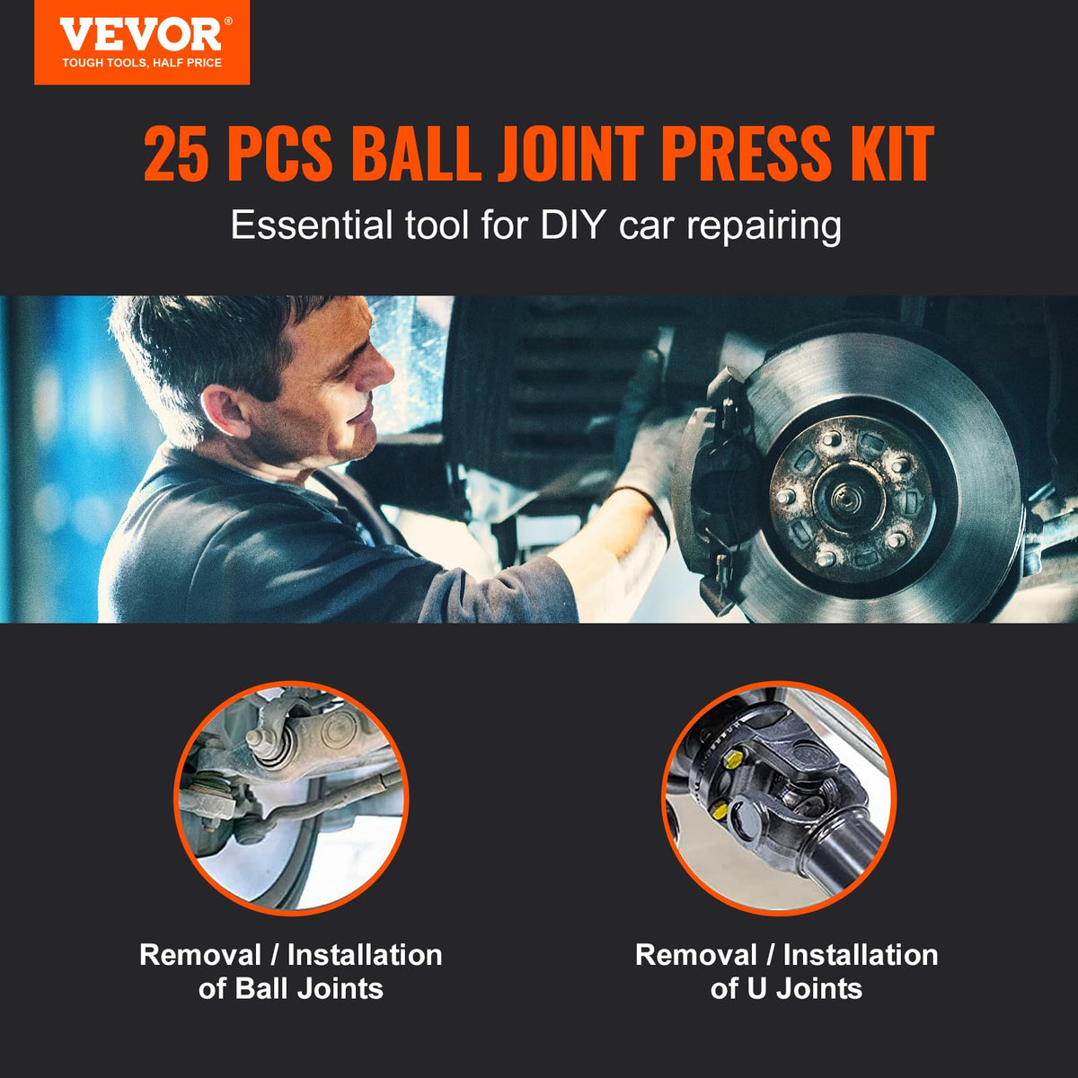 25 Pc Ball Joint Press Kit M1898