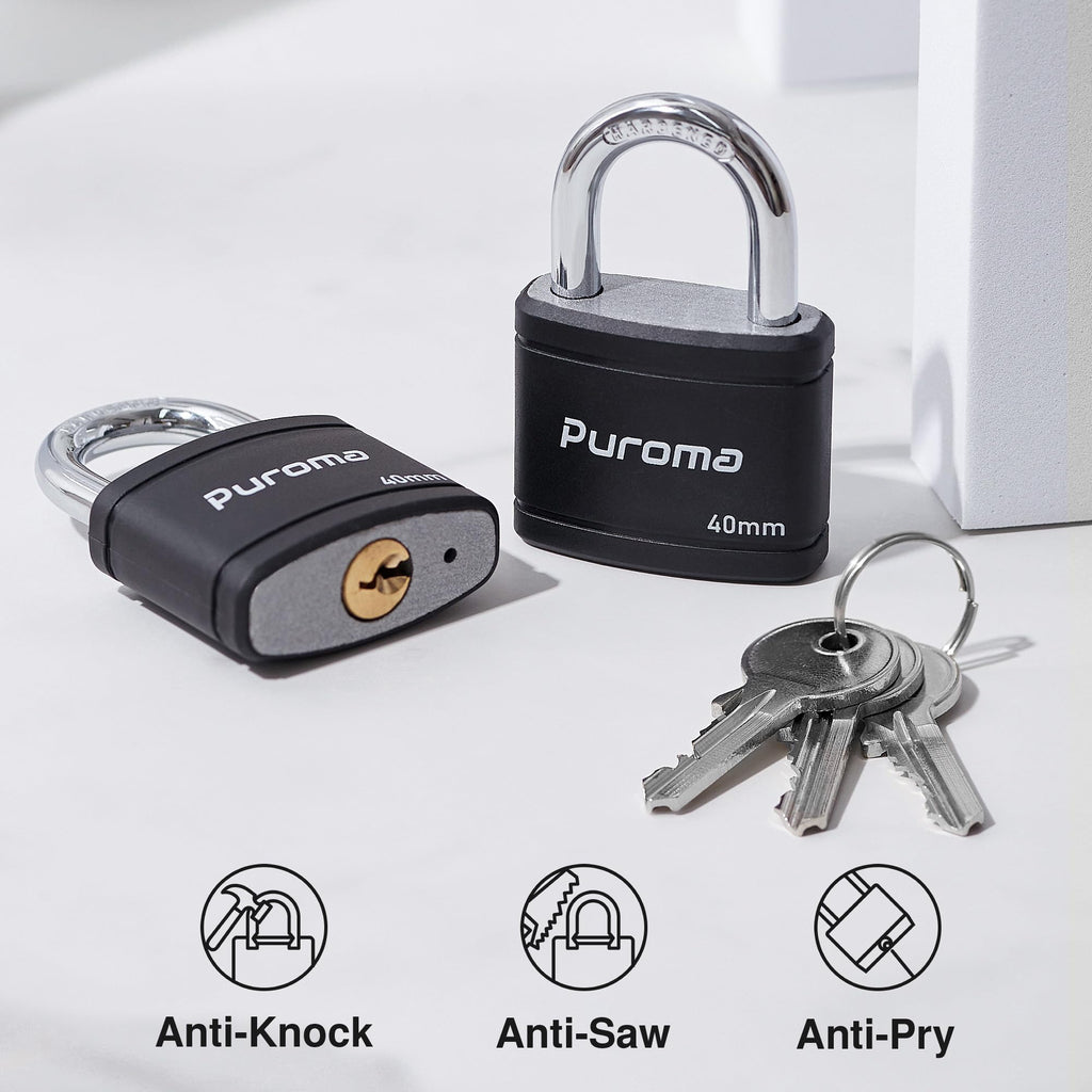 Black Keyed Padlock M4503