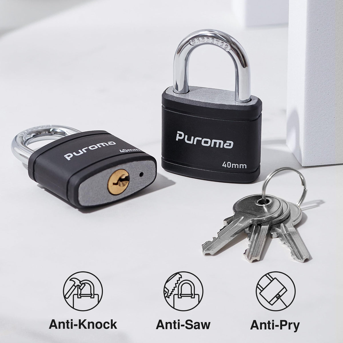 Black Keyed Padlock M4503