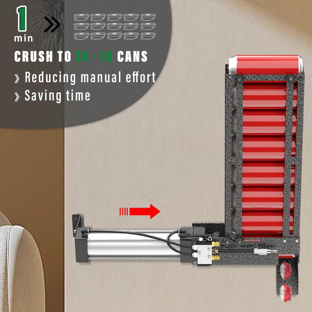 Heavy Duty Aluminum Can Crusher Wall Mounted 12oz 16oz N219016