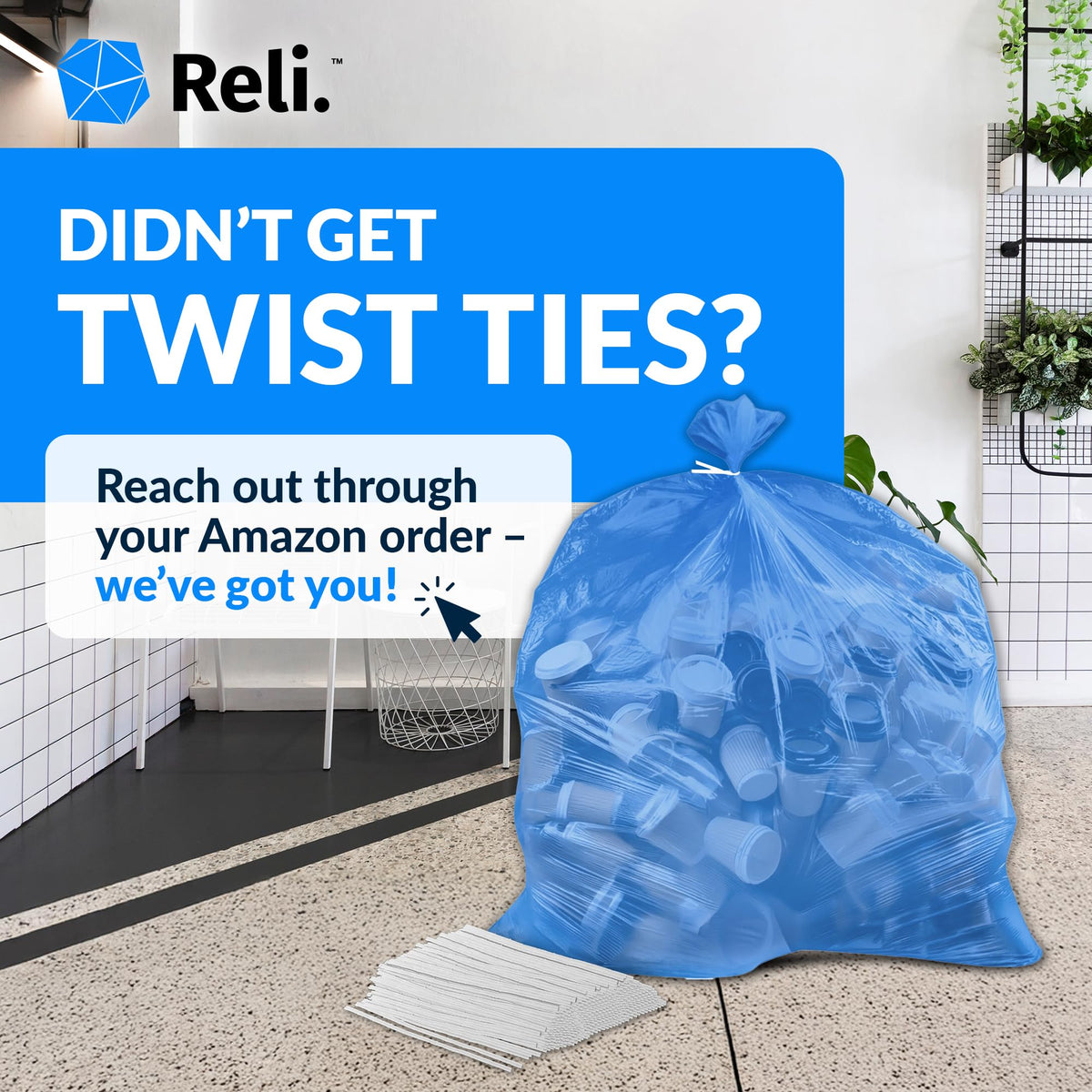 40-45 Gallon Heavy Duty Trash Bags D239731
