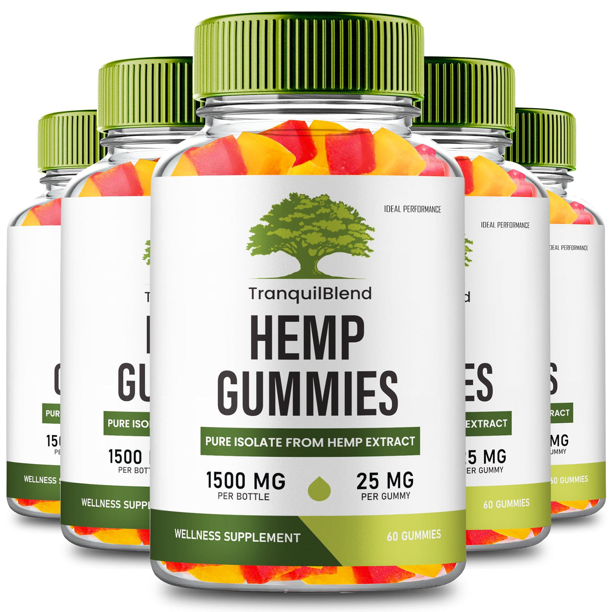 Hemp Gummies with Hemp Seeds Organic Extract 5 Pack S7760