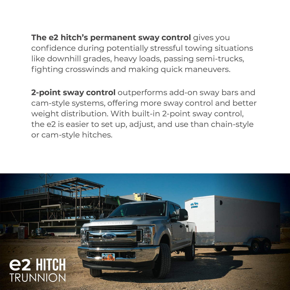 2-Point Sway Control Trunnion Hitch, 8,000 Lbs Trailer Weight Rating A606669