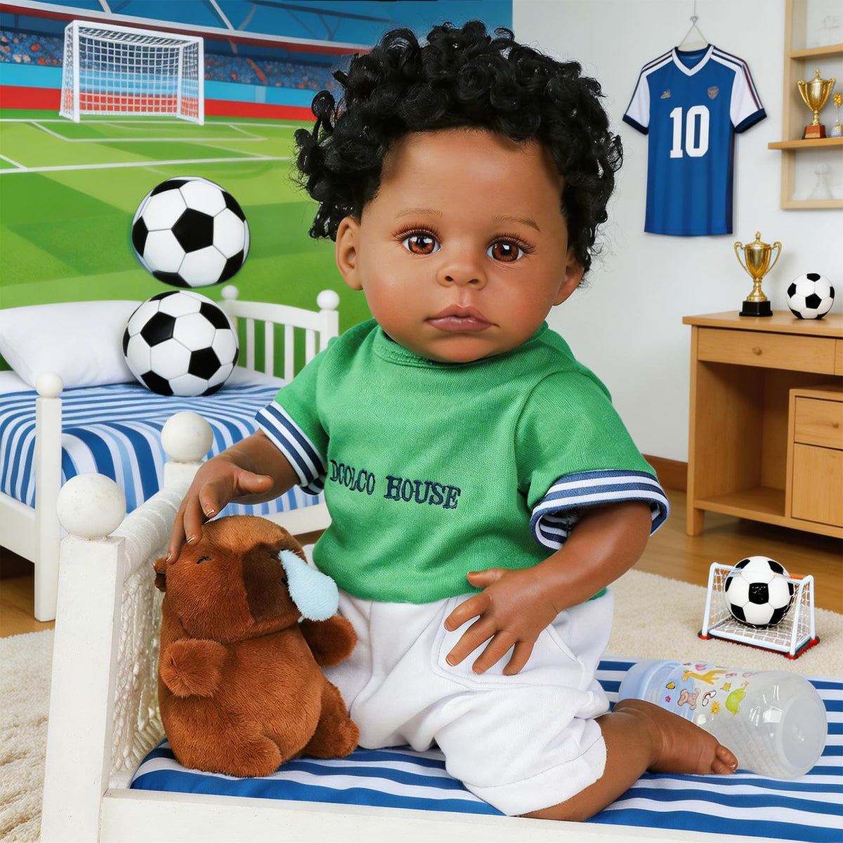 Black 20 Inch Reborn Baby Doll R1972