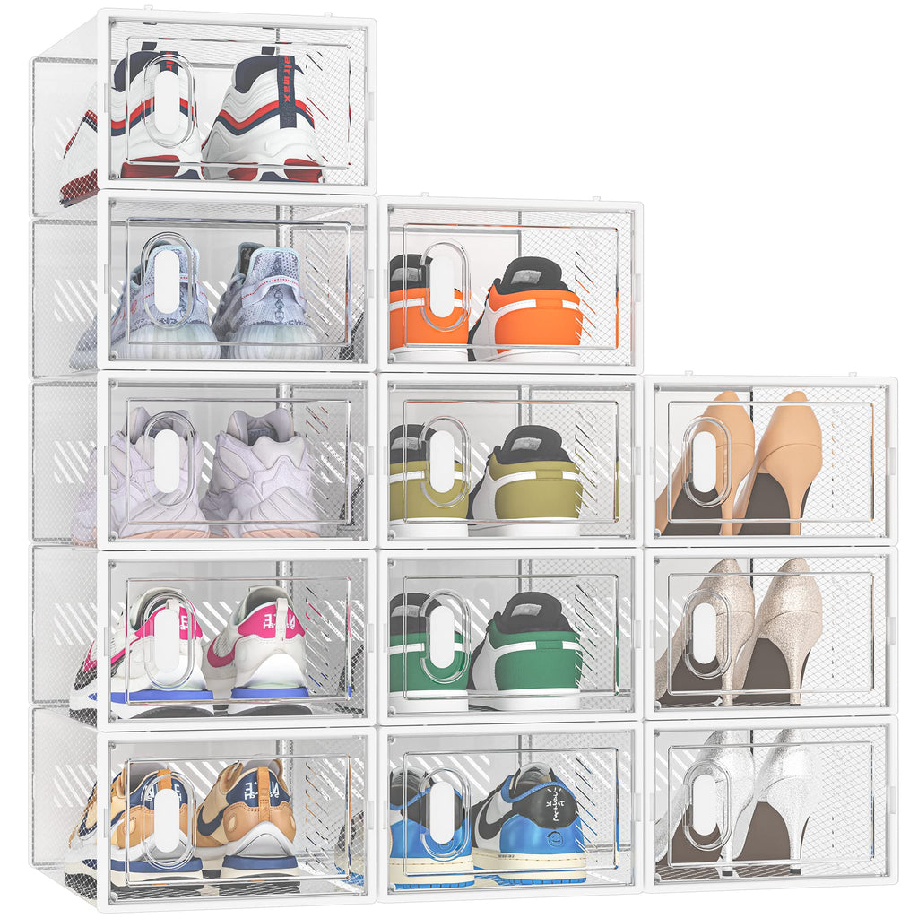 Clear Stackable Shoe Storage Boxes K825