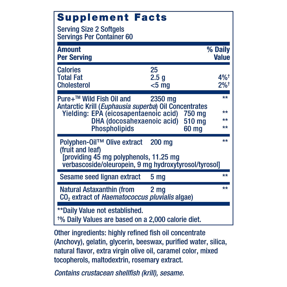 Omega-3 Fish Oil 120 Softgels F531370