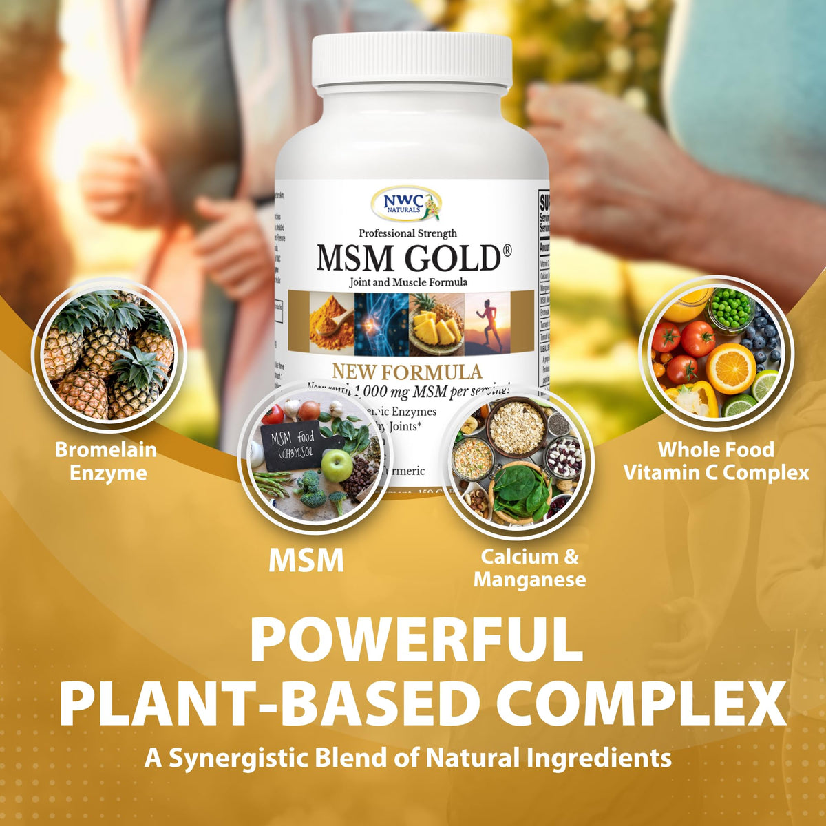 MSM Supplement 1,000 mg 150 Capsules H8462