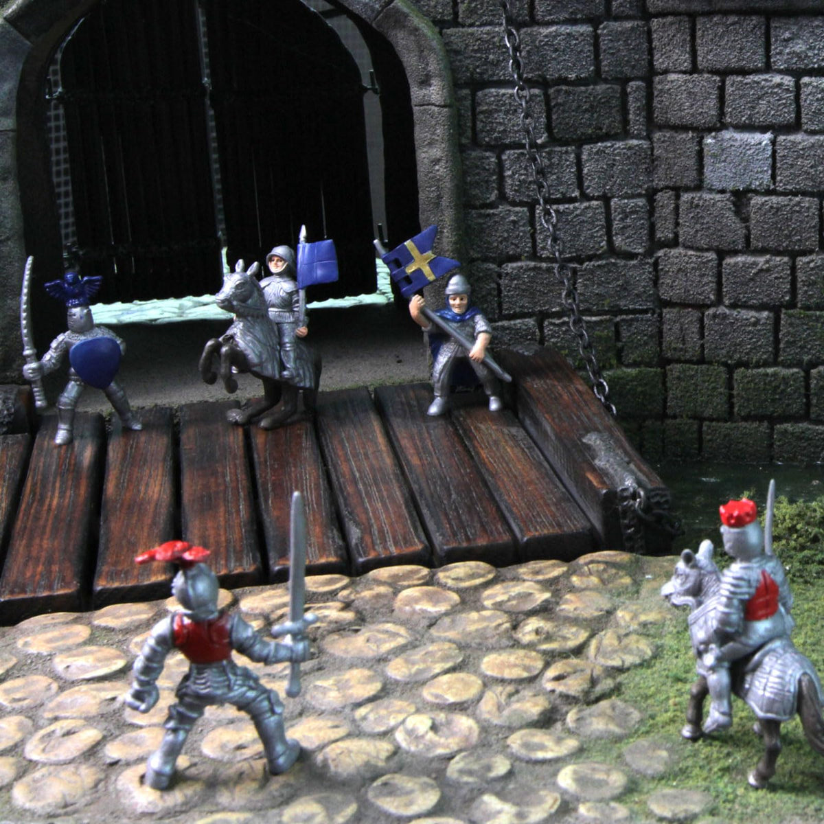 9 Medieval Knight & Dragon Toy Set U9741