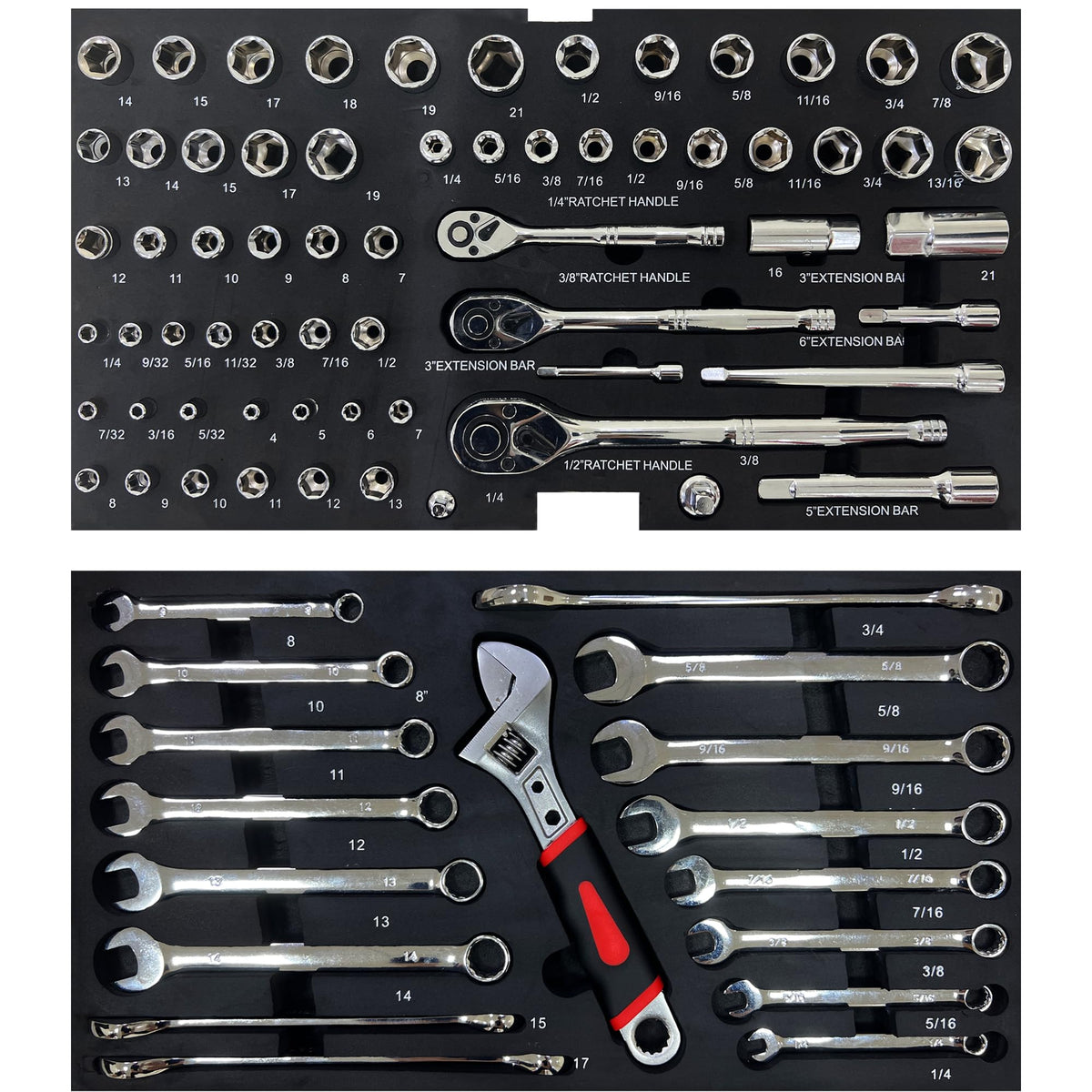 439PCS Mechanic Tool Set with 3 Drawers C5548