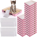 60 Pcs Disposable Cat Litter Boxes with Scoops F715