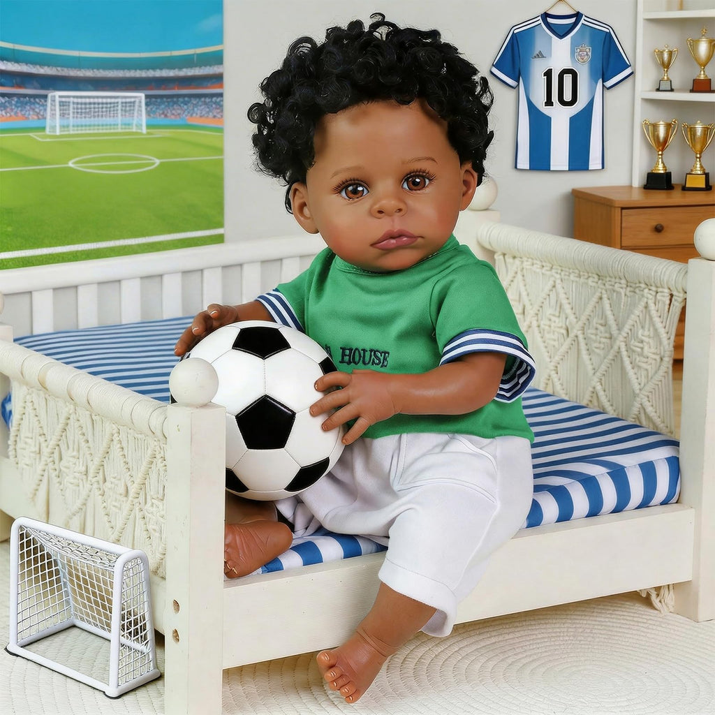 Black 20 Inch Reborn Baby Doll R1972