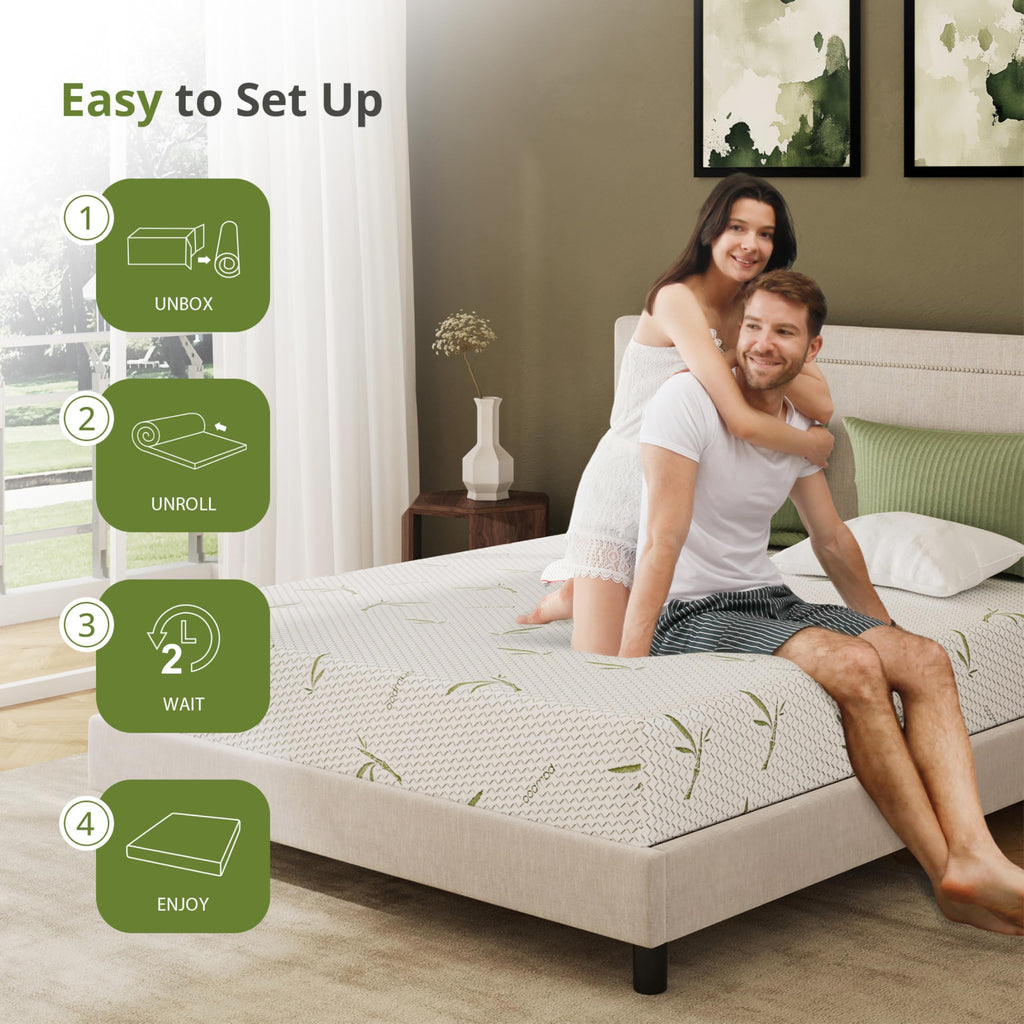 Full Size 8 Inch Medium Firm Memory Foam Mattress D735