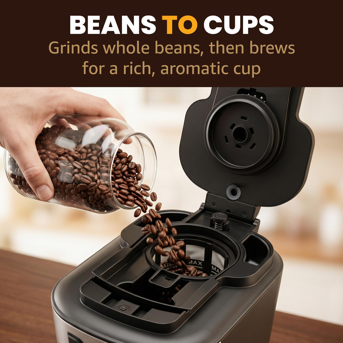 12-Cup Coffee Maker with Built-In Grinder G19268