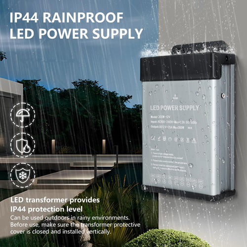 12V 200W Rainproof IP44 LED Power Supply L137