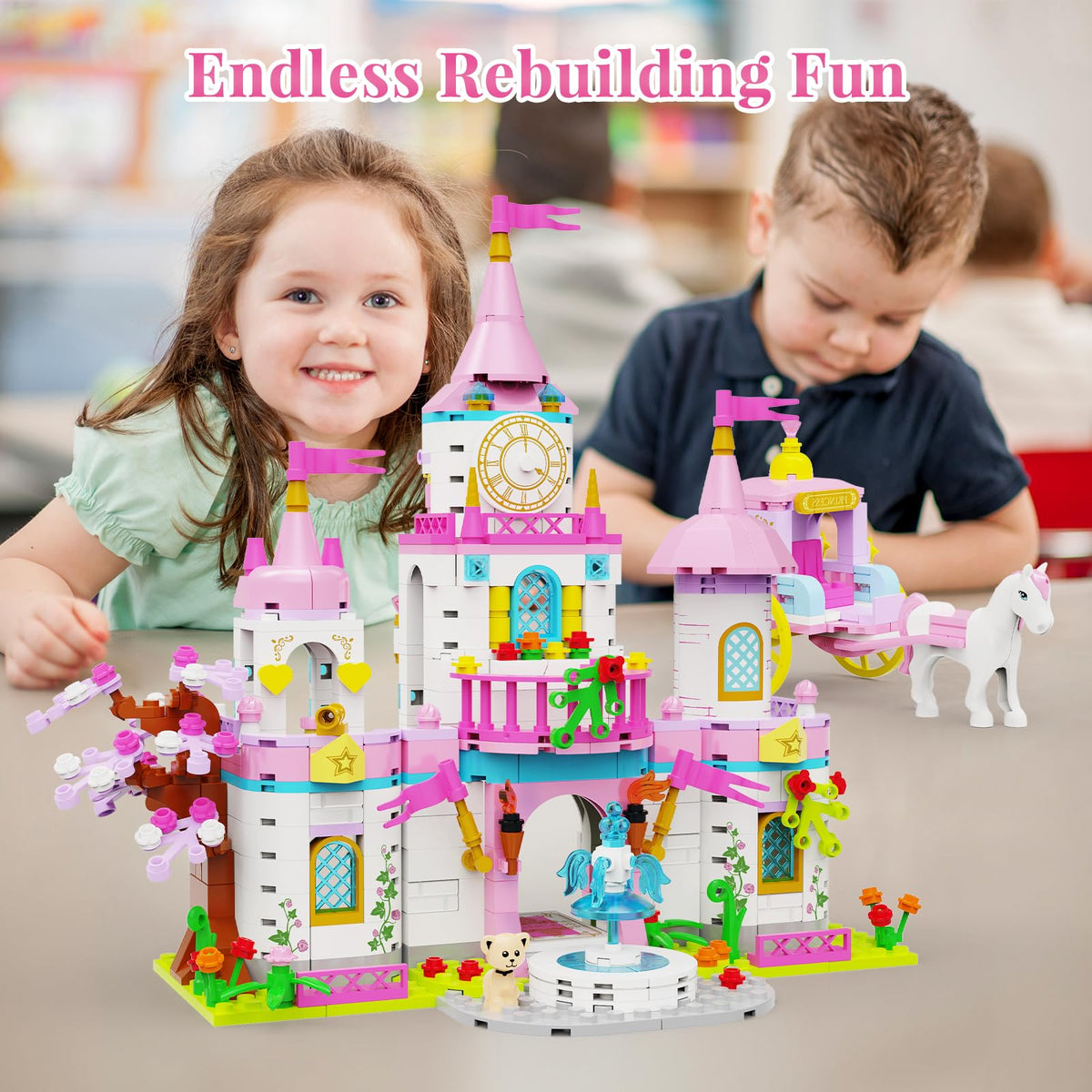 Princess Castle Building Blocks Set 634PCS N61389