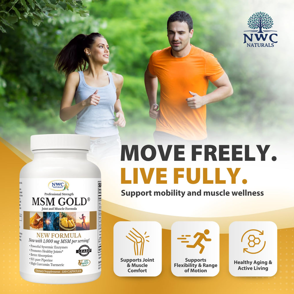 MSM Supplement 1,000 mg 150 Capsules H8462