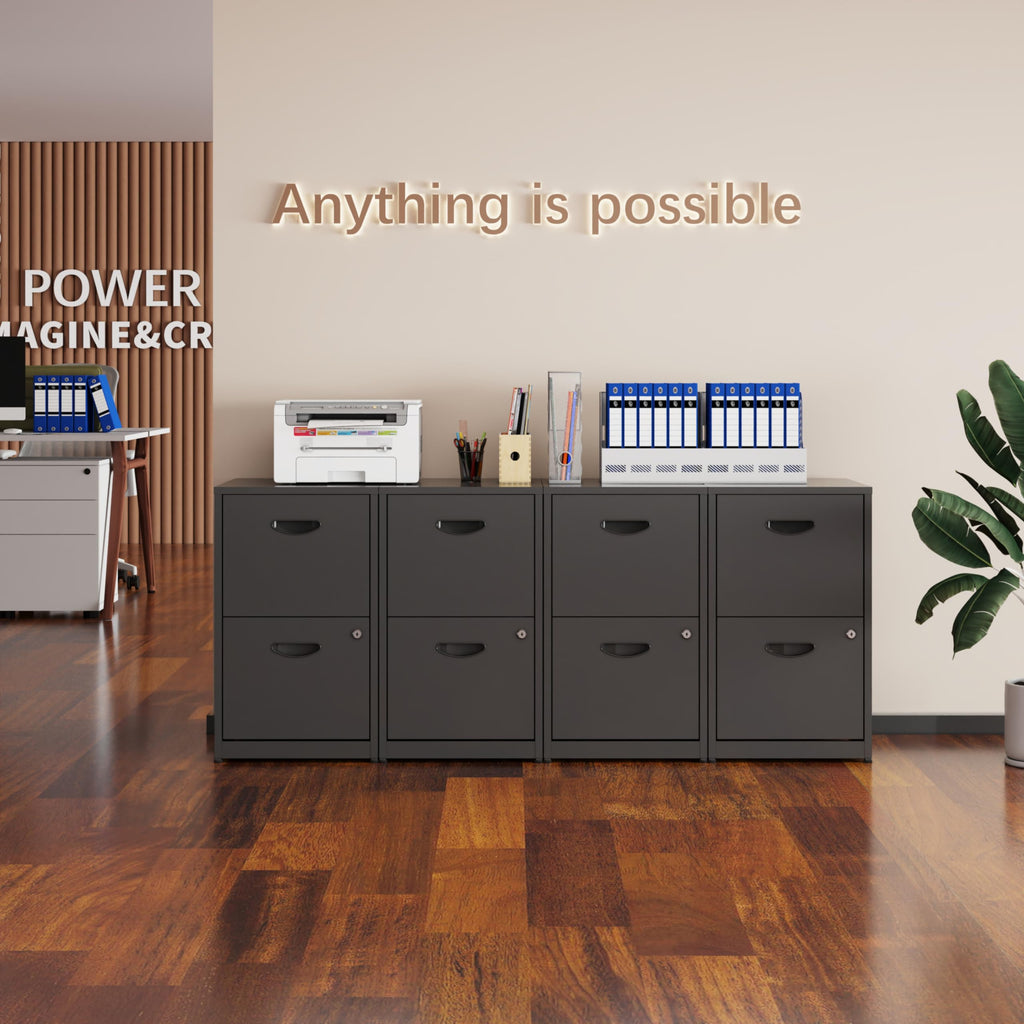 2 Drawer Metal File Cabinet with Lock Z9443