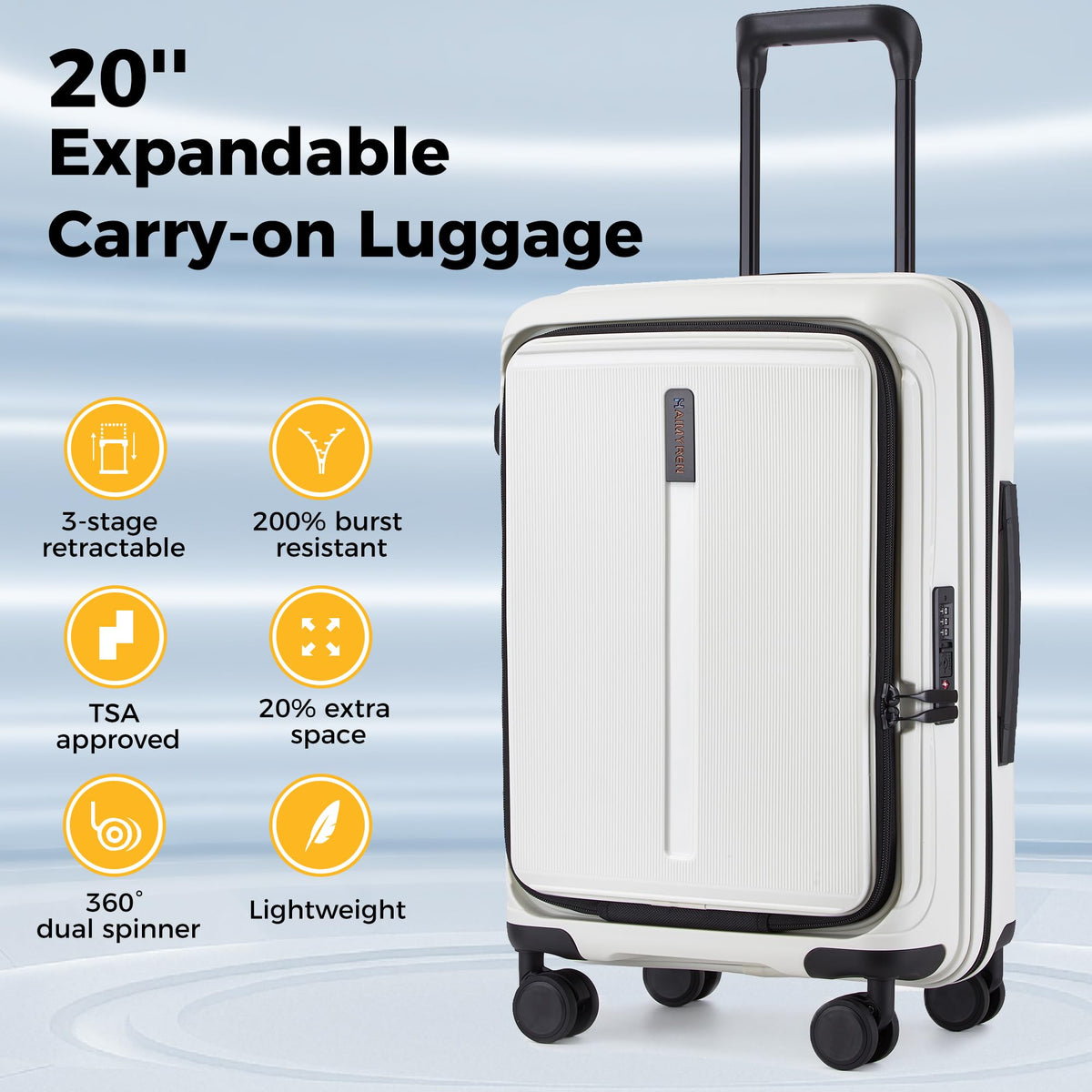 20-Inch Hardside Carry On Luggage S1731