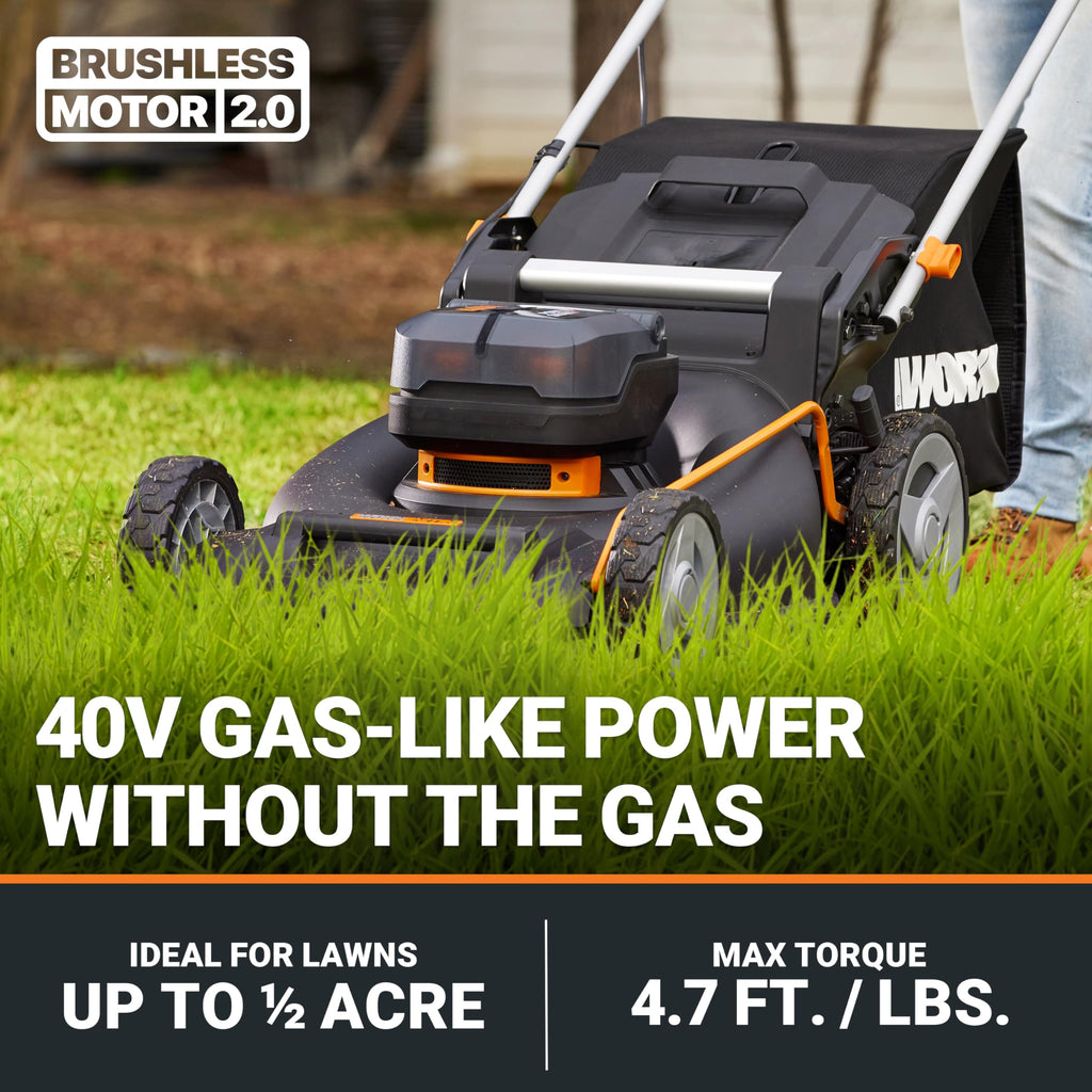 Cordless Lawn Mower, 40V 21" 3-in-1 Grass Mower R249