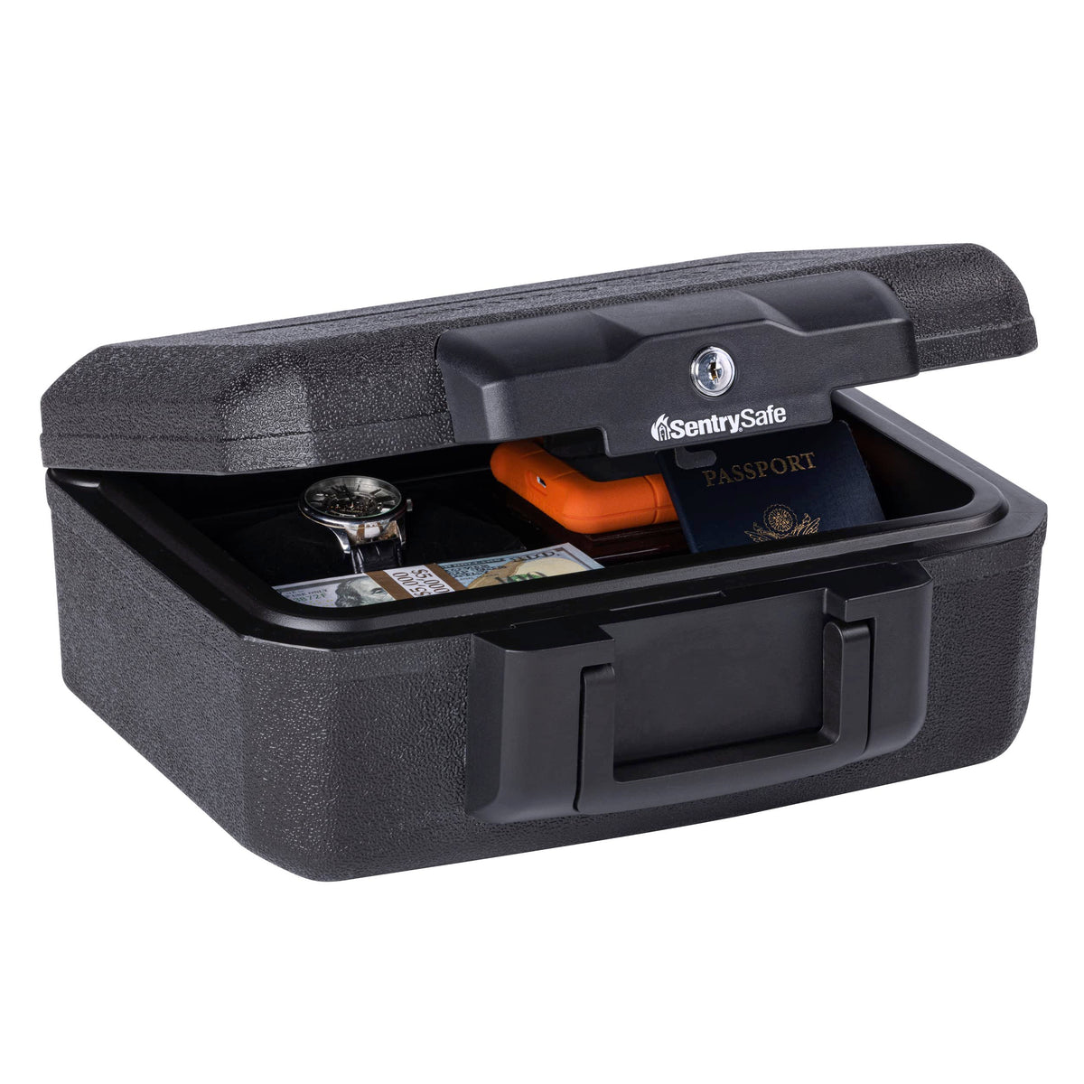 Black Fireproof Money Safe with Key Lock J8301