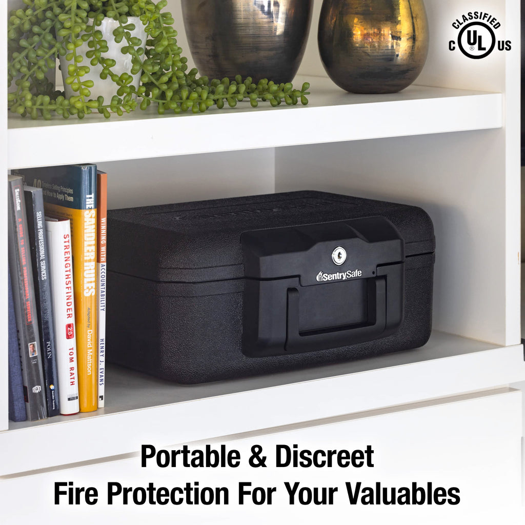 Black Fireproof Money Safe with Key Lock J8301