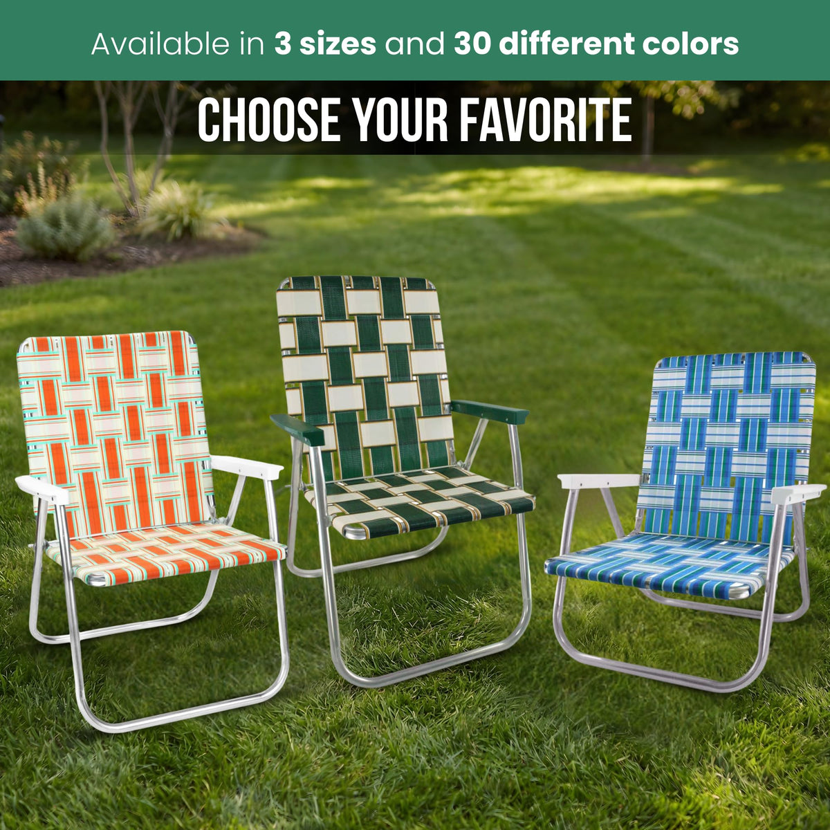 Lightweight Aluminum Outdoor Camping Chair 2-Pack V1158