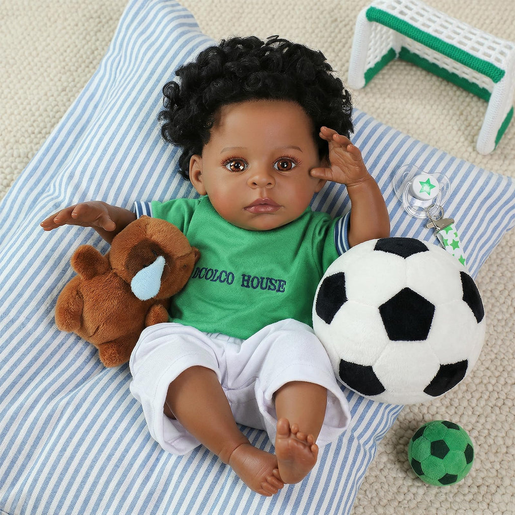 Black 20 Inch Reborn Baby Doll R1972