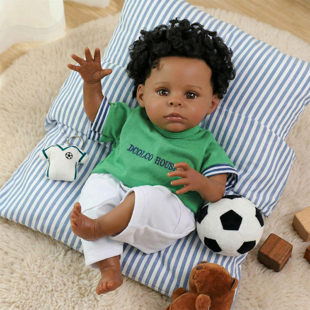 Black 20 Inch Reborn Baby Doll R1972