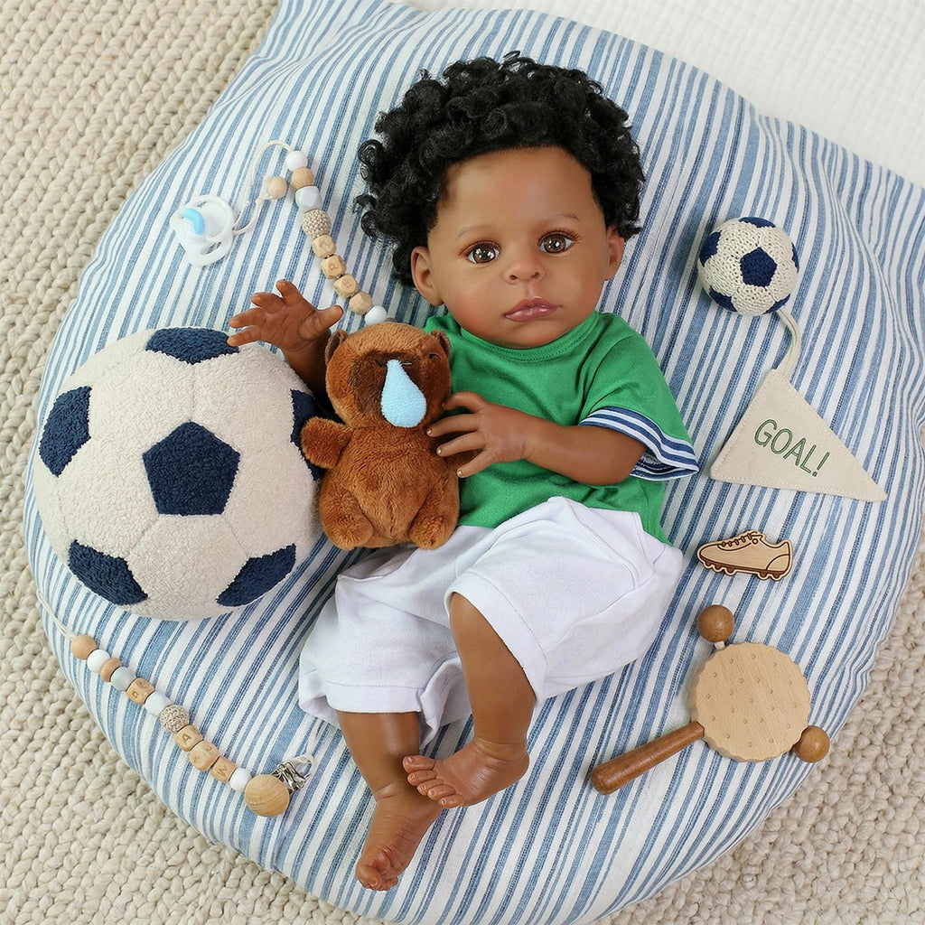 Black 20 Inch Reborn Baby Doll R1972