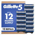 5-Blade Razor Blade Refills, 12 Count H420084