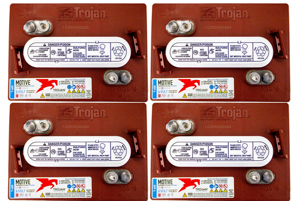 6V Deep-Cycle Flooded Battery 210Ah Pack of 4 B939317
