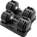 Adjustable Dumbbell Set 12.5 LB 25 LB 55 LB J850597
