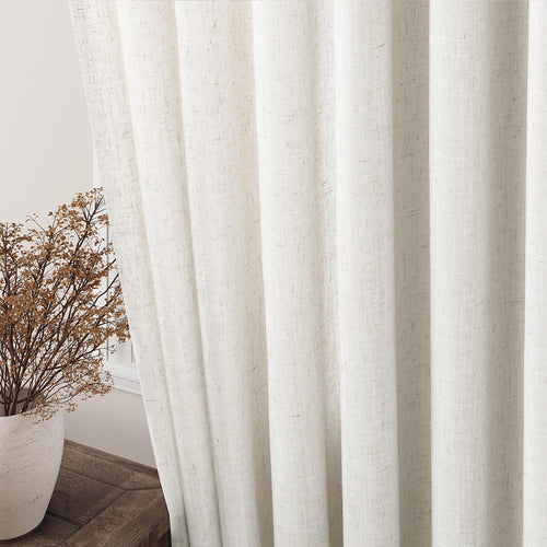 120 inch 2 Panels Light Filtering Semi Sheer Linen Curtains A60162