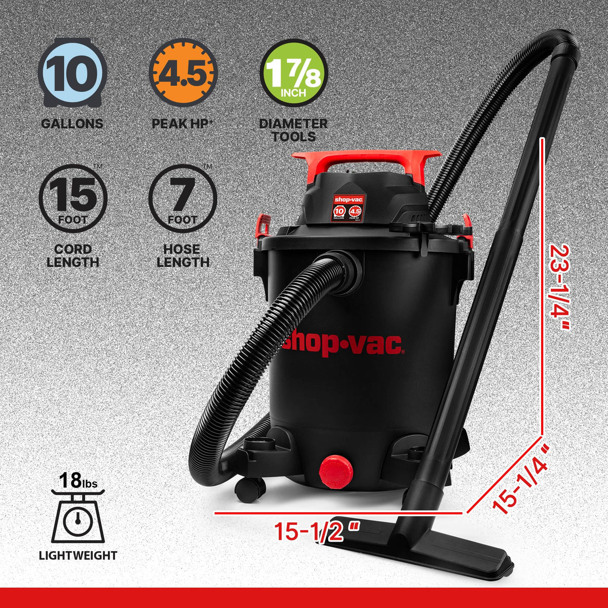 10 Gallon Wet/Dry Vacuum with Blower Function W214603